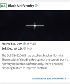 Dell Curved Gaming, 34 Inch Curved Monitor with 144Hz Refresh Rate, WQHD (3440 x 1440) Display, Black - S3422DWG 34 Inches 33 419fgAkyhWL