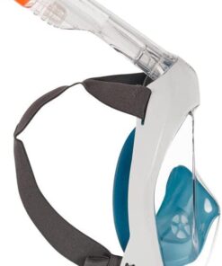 Alternative view of SUBEA Tribord EasyBreath Full Face, Anti-Fog, Hypoallergenic Silicone Facial Lining Snorkeling Mask, Blue, M/L