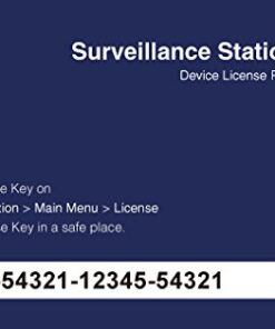 Synology IP Camera License Pack for 1 (CLP1) CLP1 8 41A3AIT RL