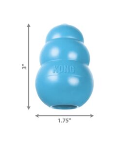 KONG - Puppy Toy Natural Teething Rubber - Fun to Chew, Chase and Fetch - for Small Puppies - Blue 21 41A6Zx1ImGL
