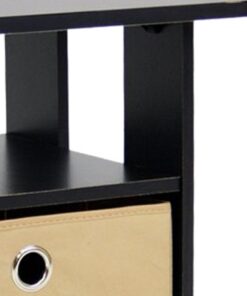 Furinno Andrey End Table / Side Table / Night Stand / Bedside Table with Bin Drawer, Espresso/Brown 1-Pack, Center Bin 37 41AJlR7zuL