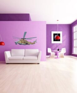 Vehicle Wall Decals - Military Camouflage Helicopter - 12 inch Removable Graphic 12 41AcZW7DnVL