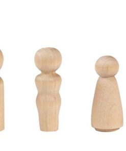 Hygloss Wood Peg Dolls – Craft Paintable Birchwood Doll People – Assorted Family, 40 Pieces Assorted, 40-Pack 13 41AfwQYUQzL