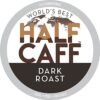 World's Best Half Caff Dark Roast Coffee 24ct. Solar Energy Produced Recyclable Single Serve Dark Roast Coffee Pods - 100% Arabica Coffee California Roasted, KCup Compatible 24 Count (Pack of 1)