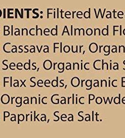 Julian Bakery Paleo Thin Crackers | Salt & Pepper | USDA Organic | Gluten-Free | Grain-Free | GMO Free | Low Carb | 8.4 Ounce (Pack of 2) 8.4 Ounce (Pack of 2) 6 41Aqy6NEZQL