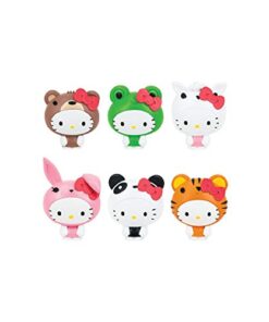 Hello Kitty Hello Kitty Fash'Ems Lot of 3 Mystery Capsule Packs, Pink, Red, Yellow, Purple, Green , Black, White, One Size
