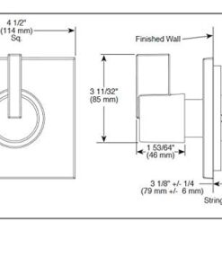 Delta Faucet Vero 3-Setting Shower Handle Diverter Trim Kit, Diverter Valve Trim Kit Chrome, 3 Way Shower Diverter, Delta Diverter Trim, Chrome T11853 (Valve Not Included) 26 41BMOZmFfqL