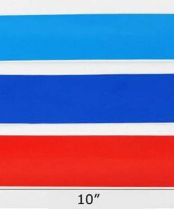 Alternative view of iJDMTOY 10-Inch M-Colored Stripe Decal Sticker Compatible with BMW Exterior or Interior Decoration Such As Grille Fender Hood Side Skirt Bumper Side Mirror Dashboard, etc