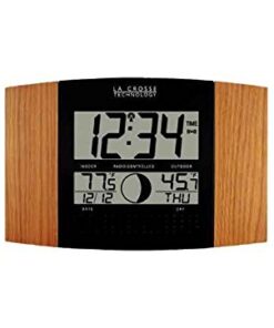 La Crosse Technology WS-8117U-IT-AL Atomic Wall Clock with Indoor/Outdoor Temperature 8 41BjD2NXZTL