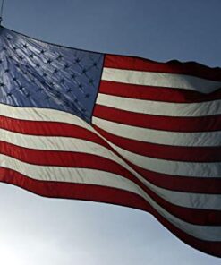 VSVO US American Flag 4x6 Ft - Heavy Duty 300D Oxford Nylon Embroidered US Flags, Embroidered Stars, Sewn Stripes, Indoor/Outdoor, Vibrant Colors, Brass Grommets USA 25 41BrL NvPjL