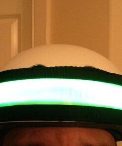 ILLUMISEEN LED Reflective Belt Sash | High Visibility LED Lights with 2 Lighting Modes | Adjustable Quick Release Buckle | USB Rechargeable, No Batteries Needed | Weatherproof Professional Safety Gear Green 29 41ByEJkgf0L