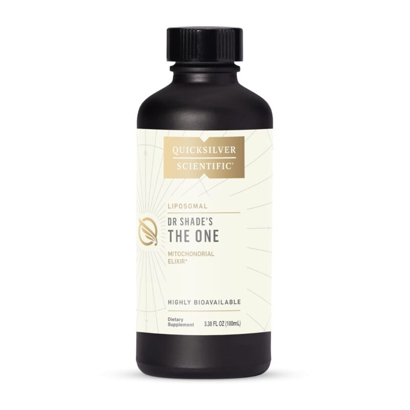 Quicksilver Scientific The ONE Mitochondrial Elixir - Mitochondria Supplement to Support Cellular Health with Phosphatidylcholine, Resveratrol, Reishi Mushroom & CoQ10 Liquid (3.38oz / 100ml) 3.38 Fl Oz (Pack of 1)