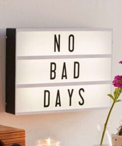 Northpoint Cinema Style 10-LED Home Decor Large Light Box with 109 Letters and Characters, Wall Mounted or Tabletop, Battery or USB Powered, White 20 41C0Eql4fL