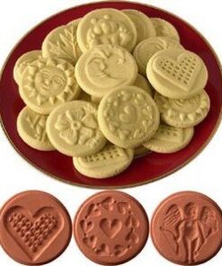JBK Pottery Cookie Stamp Set - Love
