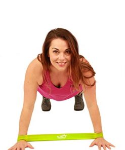 Fit Simplify Resistance Loop Exercise Bands with Instruction Guide and Carry Bag, Set of 5 Assorted 35 41C77 f3YL