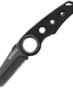 Gerber Gear Remix Folding Knife - 3" Partially Serrated Edge Pocket Knife - EDC Gear and Equipment - Black Serrated Edge-Black 28 41CEQ8RJlDL