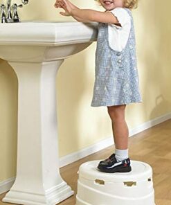 Primo 4-in-1 Complete Toilet Trainer & Step Stool, with Blue Seat, White 30 41CKAg1D0xL