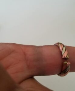 Handmade Twisted Three Metal Medicine/Healing Ring. 18 41CMWAG4YOL