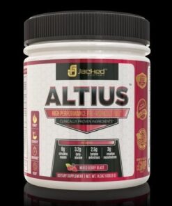 ALTIUS Pre-Workout Supplement - Naturally Sweetened - Clinically Dosed Powerhouse Formulation - Increase Energy & Focus, Enhance Endurance - Boost Strength, Pumps, & Performance - Mixed Berry Blast (14.3 OZ) 31 41Ce190QmtL