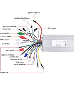 Dioche Motor Brushless Controller, 36V/48V 1000W Motor Sine Controller for E-Bike Scooter 16 41CrXRjppTL