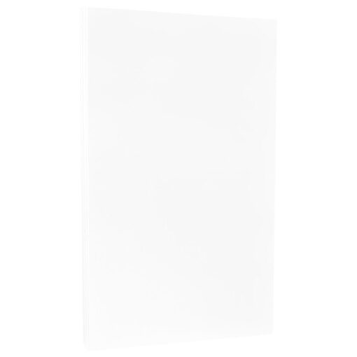 JAM PAPER Ledger Strathmore 24lb Paper - 90 gsm - 11 x 17 Tabloid - Bright White Wove - 100 Sheets/Pack