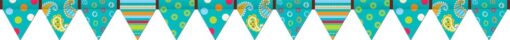 Creative Teaching Press Dots on Turquoise Pennant Border (7144) Multi/Turquoise