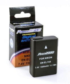 2 Pack Battery and Charger Kit for Nikon D3500, D5600, D5500, D5300, D3400,D3300, D5200, D5100, D3100, D3200, Nikon Df DSLR Includes 2 Replacement Nikon EN-EL14a, EN-EL14 Batteries (Fully Decoded!) + 7 41D3tTdF2uL