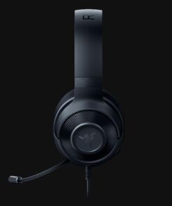 Alternative view of Razer Kraken X - Gaming Headset (Ultralight Gaming Headset for PC, Mac, Xbox One, PS4 and Switch, Headband Padding, 7.1 Surround Sound) Black Black (USB)
