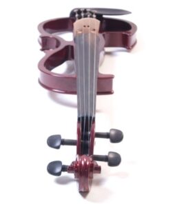 Cecilio Solid Wood Electric/Silent Violin with Ebony Fittings - 4/4 Full Size - Metallic Red Mahogany 4/4-size 27 41DXBpbyLsL