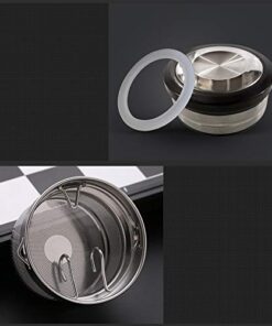 Sun's Tea 18oz Wide Mouth Ultra Clear Spill-proof Strong Double-wall 3-Piece Borrosilicate Glass Tumbler with Strainer and Lid (flat top lid) 18 41DrQcsYuBL