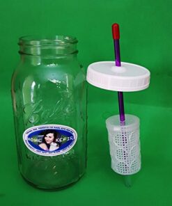 Alternative view of Kefir Fermenter (1.5l/50oz) with Enlarged Container WITH KEFIR GRAINS