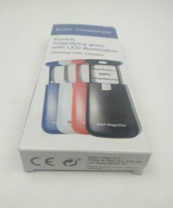 EasY Magnifier Small Pocket Magnifying Glass 3X with LED Light For Reading Fine Print; Mini Lighted Hand Held Acryl Lens; Read Lables In Stores; Magnify Glasses For Close Work;Helpful Gift For Seniors 35 41DyHtOaLCL