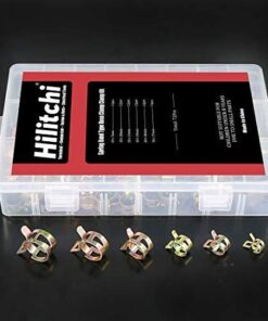 Hilitchi 72 pcs Spring Band Type Action Fuel/Silicone Vacuum Hose Pipe Clamp Low Pressure Air Clip Clamp (10 x 7mm 10mm 11mm 14mm 16mm 17mm) 13 41E0oiKZ3EL