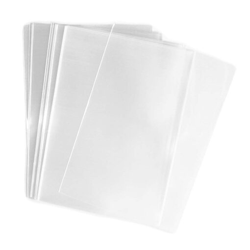 100 Pcs 5x7 (O) Clear Flat Cello/Cellophane Treat Bags Good for Bakery, Cookies, Candies