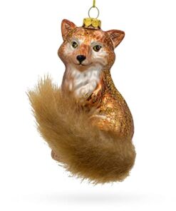 Majestic Wild Fox - Blown Glass Christmas Ornament 15 41EDyQFaV2L