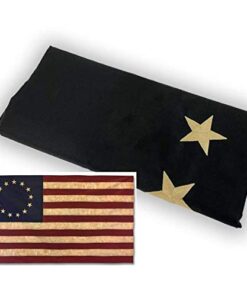 Betsy Ross Vintage Embroidered Flag - 3x5ft Premium Oxford Polyester - Founding Fathers Flags 24 41EInZMXotL