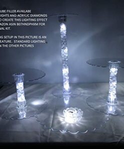 Multi Tier Wedding Cake Stand with LED Lights and Optional Water Fountain (4 Tier Stand, Without Fountain) 4 Tier Stand 23 41EYG7cM7KL