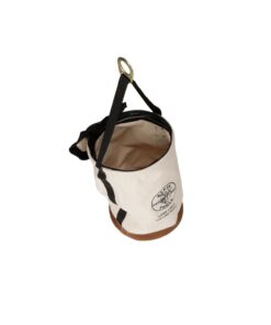 Klein Tools 5104CLR22 Heavy Duty Top Closing Bucket Made of No. 1 Canvas, Load Rated Up to 150-Pounds With Zipper on top, 22-Inch 12 41EcWhm3TtL