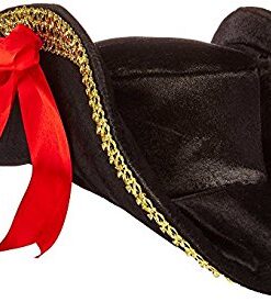Leg Avenue Women's Swashbuckler Pirate Hat Black/Red 6 41Ek6KogwvL