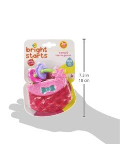 Bright Starts Carry & Teethe Purse Chillable Teether Toy, Ages 3 months +, Pretty in Pink 28 41EsO zxmWL 1