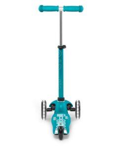 Micro Kickboard - Mini Deluxe LED 3-Wheeled, Lean-to-Steer, Swiss-Designed Micro Scooter for Preschool Kids with LED Light-up Wheels, Ages 2-5 Aqua 13 41EylC3QcL