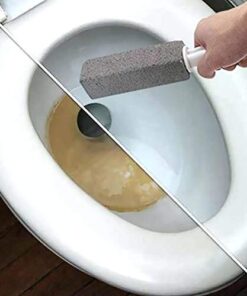 PUMIE Toilet Bowl Ring Remover, TBR-6, Grey Pumice Stone with Handle, Removes Unsightly Stains from Toilets, Sinks, Tubs, Showers, Pools, Safe for Porcelain, 1 Pack 1 Count (Pack of 1) 42 41F Vp7E7gL