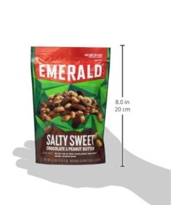 Emerald Nuts Chocolate Peanut Crunch Mixed Nuts (6-Pack) | Features Cocoa Roasted Almonds, Kettle Glazed Pecans, Kettle Glazed Peanuts | 5.5 Oz Resealable Bag | Kosher Dairy Certified, Non-GMO, Contains No Artificial Preservatives, Flavors or Synthetic... 14 41F5dKsGwiL