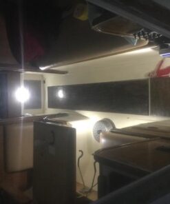 Partsam 6Pcs 4 Inch Marine Boat Light, Slim Line White 9 LED Utility Strip Light Bar, Sealed Waterproof LED Marker Lights for Truck Trailer Camper RV Pickup Car, Under Hood Lights, Dome Lights 24 41FB o2M3L