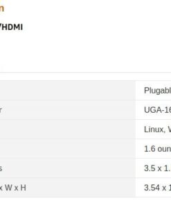 Plugable USB 2.0 to DVI/VGA/HDMI Video Graphics Adapter for Multiple Monitors up to 1920x1080 Supports Windows 11, 10, 8.1, 7, XP, and Mac 10.14+ 1920 VGA/DVI/HDMI 26 41FWp1XGU L