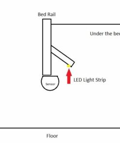 Vansky Motion Activated Bed Light, Flexible LED Strip Motion Sensor Night Light Bedside Lamp Illumination with Automatic Shut Off Timer (Warm Soft Glow) 28 41FgGD6FVmL