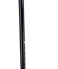 Medline Standard Aluminum Cane with Contoured Foam Handle, Adjustable Height (30-38 inches), Black - Pack of 6, Ideal Lightweight Mobility Aid for Stability and Support