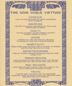 Nine Noble Virtues Print 8 1/2 x 11