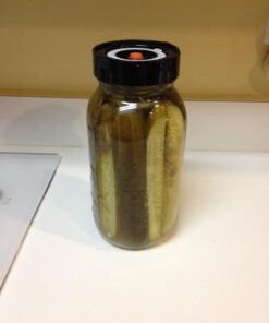Nourished Essentials Fermentation Kit - 3 Pack Airlock Fermentation Lids for Wide Mouth Mason Jars with Vacuum Sealer - Air Lock for Fermenting Kimchi, Sauerkraut, Pickle and Kombucha 44 41Fy 8P 41L