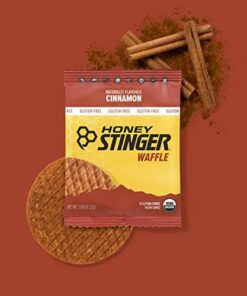 Honey Stinger Organic Gluten Free Cinnamon Waffle | Energy Stroopwafel for Exercise, Endurance and Performance | Sports Nutrition for Home & Gym, Pre & During Workout | 16 Count (Pack of 1) 16.96 Ounce 12 41G1a O4XXL